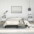 thumbnail image 1 of vidaXL Bed Frame Black 137x190 cm Full Faux Leather, 1 of 6
