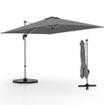 thumbnail image 1 of Costway Parasol Déporté de Patio 10 Pi, Parasol Suspendu d'Extérieur en Aluminium avec Rotation à 360°, Gris, 1 of 10