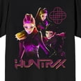 thumbnail image 2 of KPop Demon Hunters Huntr X Plus Forts Ensemble Adulte Noir Col Rond Manches Courtes T-Shirt-TTG, 2 of 3