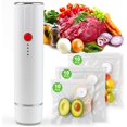 thumbnail image 1 of BoxLegend Scelleuse sous Vide Portative pour Aliments avec 30 Sacs de Mise sous Vide Réutilisables, Machine de Mise sous Vide Compacte, Scelleuse de Repas Portable, Scelleuse Alimentaire Sans Fil, 1 of 8