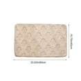 thumbnail image 3 of Dvruxg Thickened Absorbent Bathroom Mat – Non-Slip Soft Velvet Floor Rug for Toilet, Restroom & Bedroom, Easy-Care Polyester Door Mat with Anti-Slip Backing, 3 of 5
