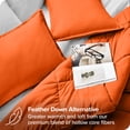 thumbnail image 3 of Bare Home Goose Down Alternative Comforter Set - 2 Piece Set - Twin/Twin XL, Orange, 3 of 7