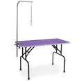thumbnail image 2 of Pet Edge TP215 36 79 Table de Toilettage Pliable pour Animaux avec Laisse Réglable et Bras, Violet, 2 of 3