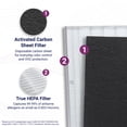 thumbnail image 4 of Genuine Winix 115115 True HEPA Plus 4 Replacement Filter A, Compatible with Winix models 6300, P300, 5300, 5500, 5300-2, 6300-2, AM90, C909, 9800 and C535, 4 of 7