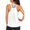thumbnail image 1 of Workout Tops for Women Loose fit Racerback Tank Tops for Women Mesh Backless Muscle Tank Running Tank Tops, 1 of 2