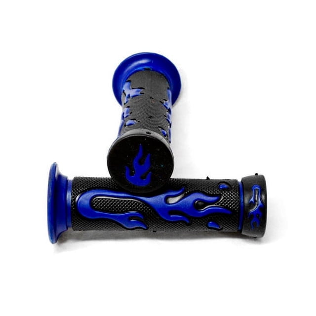 Krator Poignées de Main pour VTT / PWC Flamme Bleu Ensemble Poignée de Main Compatible avec Arctic Cat Jeunesse