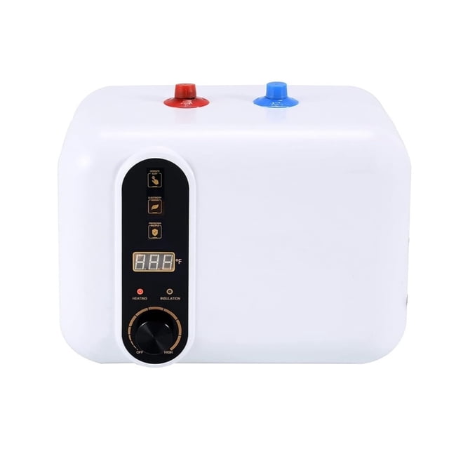 Hot Water Heater Electric Mini Compact Tank Storage,Kitchen Instant Under Sink Counter Cupboard,Electric Water Heater 10L ,Digital Temperature Display