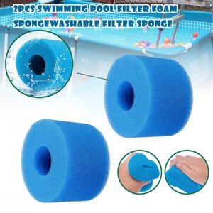 EGNMCR Éponges pour le nettoyage des éponges 2pcs Cartouche de mousse lavable en mousse de piscine Remplacement du filtre de mousse réutilisable