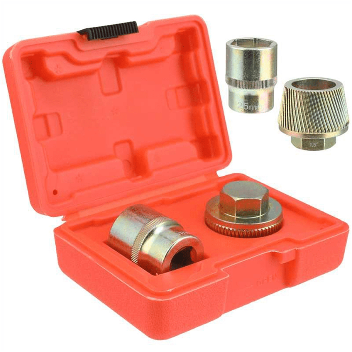 Outil de Retrait de Drain de Baignoire 1.5 Pouces, Extracteur de Drain avec Raccord de 1 Pouce, Enlever l'Ancien, Brisé, Tenace, Rouillé