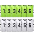 thumbnail image 1 of 12 PCS Adults Soccer Pinnies Quick Drying Football Team Jerseys, 1 of 8