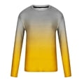 thumbnail image 5 of Meichang T-Shirt à Manches Longues pour Hommes Doux, T-Shirts Graphiques pour Hommes Décontractés à Imprimé Dégradé 3D, T-Shirts Fantaisie à Col Rond Confortables à Manches Longues pour Hommes, 5 of 5