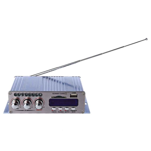 Kentiger HY-502S 2CH Speaker Bluetooth Hi-Fi Super Bass Power Stereo Amplifier Digital USB/SD Card Player FM Radio