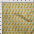 thumbnail image 4 of oneOone Cotton Poplin Yellow Fabric Geometric Sewing Craft Projects Fabric Prints By Yard 42 Inch Wide, 4 of 4