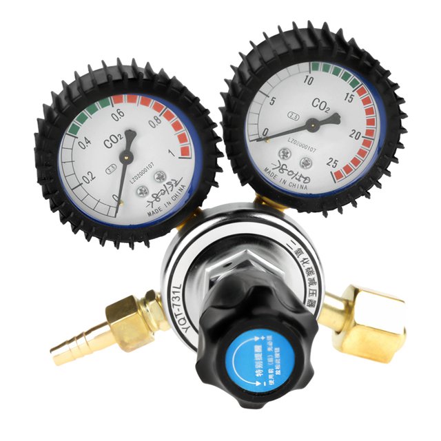 G5/8 CO2 Regulator, Compact Great Sealing CO2 Gas Bottle Regulator, Cutting For Gas Welding