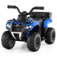 thumbnail image 1 of Costway 6V Toddler Ride On Electric Car ATV with Lights & Music & USB Port Storage Box Toy Car Navy, 1 of 10