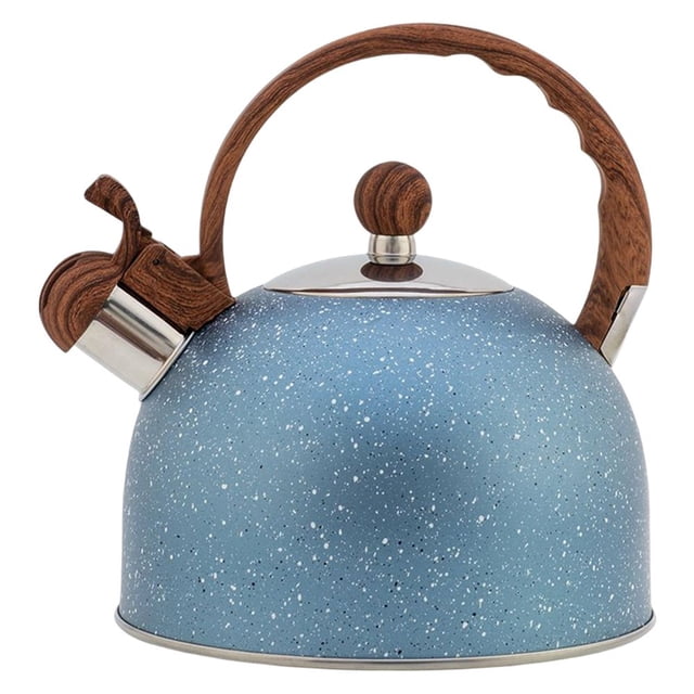 Théière Siffleuse à Poignée Motif Bouilloire pour Cuisinière Style Ferme
