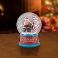thumbnail image 2 of Boule à neige-4,5"-Rudolph et Père Noël avec panneau du pôle Nord-Rudolph, 2 of 3