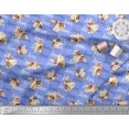 thumbnail image 2 of Soimoi Poly Georgette Fabric Love Text & Puppies Dog Print Sewing Fabric Yard 42 Inch Wide, 2 of 3