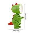 thumbnail image 2 of Led Night Light Battery Operated, Mini Dinosaur Shaped Adjustable Night Light with 3 Extra Button Cell Batteries for Kids Bedroom Desk, 2 of 6