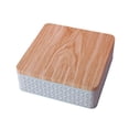 thumbnail image 1 of Bread Box for Kitchen Countertop Corner Bread Box for Homemade Bread Metal Embossed Bread Storage Container Bin with Bamboo Lid, 1 of 6
