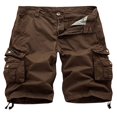 thumbnail image 3 of Button-Zipper Closure Cargo Shorts for Men with Pockets, 3 of 4