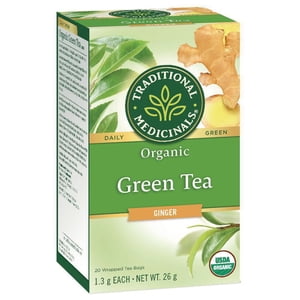 Traditional Medicinals Organic Thé vert avec gingembre