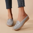 thumbnail image 2 of Dakaela Womens Mules Casual Slip on Loafers Round Toe Low Wedge Work Shoes Backless Walking Slides, 2 of 8