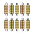 thumbnail image 1 of jinwen 10Pcs Car Interior Light Trunk Light Accessories Map Light Dome Light Bulbs 41mm, 1 of 9
