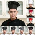 thumbnail image 2 of Casquette de Chef Professionnelle Extensible Ajustable pour Hommes Cuisine Cuiseur Restauration, 2 of 11