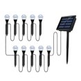 thumbnail image 2 of RKSTN Outdoor Lights 1 Drag 10 LED Solar Lamp Solar Garden Lights Warm Lamp RGB Color Changing Lamp For Lawn/Yard/Walkway/Patio Decor Outdoor Garden Lights, 2 of 5