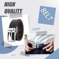 thumbnail image 3 of Langgg Mens Belt Handmade With Meticulous And Precise Craftsmanship For Any Occasion L63 Chromium Black 1Set, 3 of 6