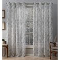thumbnail image 1 of Exclusive Home Rideaux Oakdale Transparents à Oeillets, Paire de Panneaux, Gris Dove, 54x96, 2 Pcs, 1 of 1