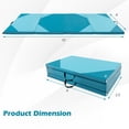 thumbnail image 3 of Gymax 10' x 4' x 2'' 4-Panel Folding Gymnastics Exercise Mat w/ Hook & Loop Fasteners Blue, 3 of 10