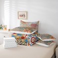thumbnail image 5 of YST Patchwork Flowers Twin Bedding Set 7 Piece Moroccan Style Floral Bed In A Bag With Sheet Set Pillow Cover For Adults Colorful Bohemian Exotic Comforter Set Reversible Bed Set, 5 of 5