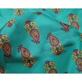 thumbnail image 4 of oneOone Silk Tabby Fabric Leaves & Paisley Block Print Fabric By Yard 42 Inch Wide, 4 of 4