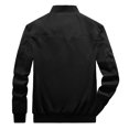 thumbnail image 3 of Cameland Jackets For Men Men's Autumn Winter Casual Zipper Pure Color Jacket Coat Fall Winter Coats For Men, 3 of 8