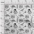 thumbnail image 2 of oneOone Polyester Spandex Gray Fabric Earth Craft Projects Decor Fabric Printed By The Yard 56 Inch Wide, 2 of 4