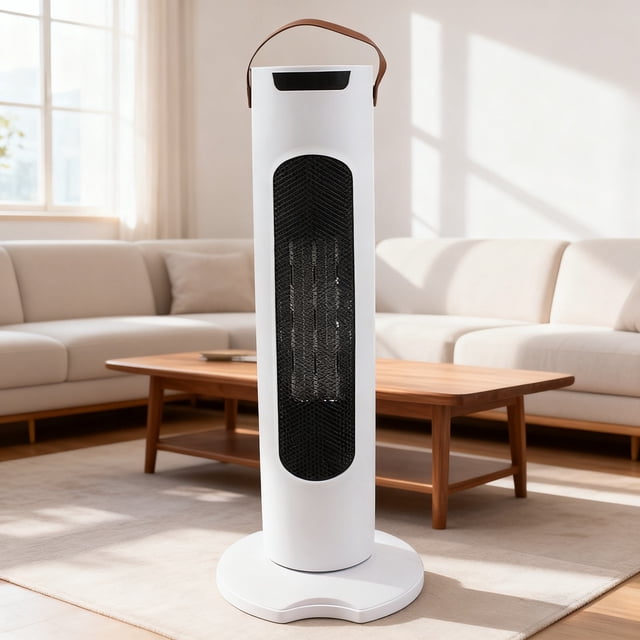 WMQPNNS Made in Canada Portable Space Heater with Remote Control Fast Heating Ceramic Tower for Indoor Home Use Quiet Energy Efficient Personal Warmth