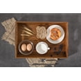 thumbnail image 3 of Home Trends Acacia Wood Squary Tray, 16.92 x 11.73 x 3.07inch, Natural Acacia Wood, 3 of 5