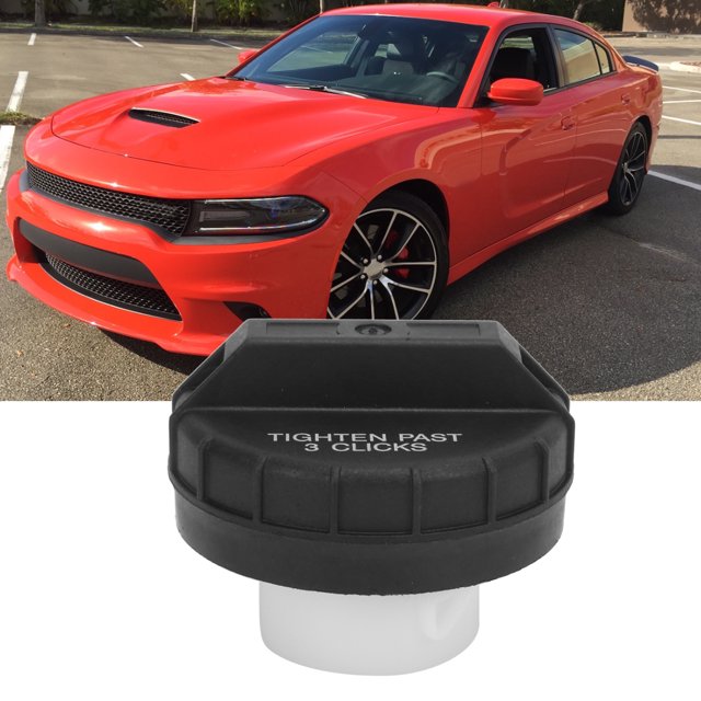 Fuel Tank Cover, Rugged Black 52102464AA Gas Tank Cap ABS Corrosion Resistant for Car Parts Replacement for 2001-2006