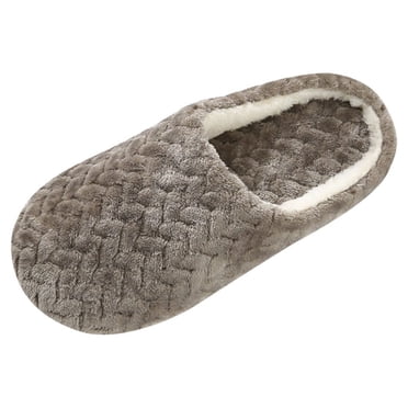 jovati Pantoufles pour Femmes à Enfiler Antidérapantes Fleur Chaussures d'Intérieur Décontractées Pantoufle de Neige