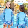 thumbnail image 1 of WEAIXIMIUNG Little Girls Swim Girls Rash Guard Swimsuits 2 Piece Bathing Suit UPF 50+ Summer Swimwear 130, 1 of 5