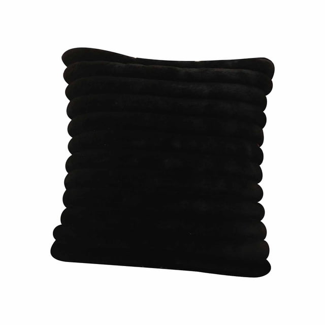 Pillow for Neck Pain Relief 18x18inch Throw Pillow Decorative Plush Pillow for Bed, Couch Soft Fluffy Pillow with Velvet Back for Living Room, Neutral Home Decor Accent for Sofa