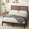 thumbnail image 1 of Zinus Kai 35 inch Bamboo and Metal Platform Bed Frame, No Box Spring Required, 1 of 9