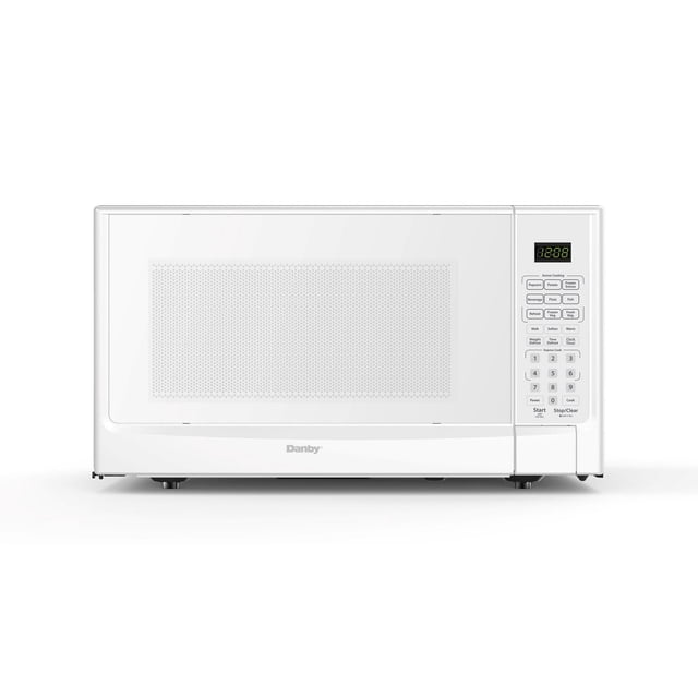 Danby Designer DDMW01440WG1 Four à Micro-Ondes de Comptoir avec Capteur de 1,4 Pi3, Blanc, avec Vue Orientée vers l'Avant, Doté d'Une Grande Porte avec Fenêtre Perforée, Affichage Numérique et Panneau de Commande avec 9 options de Cuisson avec Capteur et Pavé Numérique, Idéal pour Cuisines, Bureaux Ou Chambres en Résidence.