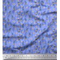 thumbnail image 1 of Soimoi Velvet Fabric Moroccan,Stripe & Beetle Insects Decor Fabric Printed Yard 58 Inch Wide, 1 of 3