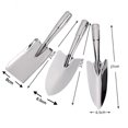 thumbnail image 3 of Lttoisl Truelle de Jardin Entièrement en Acier Inoxydable, Pelle à Main Robuste avec Échelle de Profondeur, Outil Ergonomique de Désherbage et de Creusage, Repiqueuse Antirouille pour Légumes, 1 Paquet Pelle Grand/carré/étroite, 3 of 8