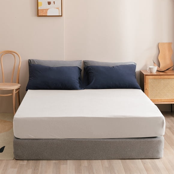 Staron White Mattress Cover Queen Size Bed Premium Elastic Fitted Mattress Protector Cover, Breathable, Stretchable, Machine Washable