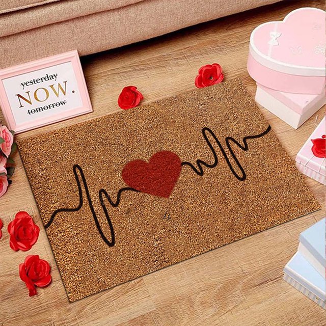 RKSTN Area Rug Valentine's Day Carpet Living Room Bedroom Doormat Holiday Floor Mat Gift Mat Non Slip Home Decor Door Mat