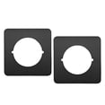 thumbnail image 4 of DOLITY 2x Door Reinforcement Plate Door Knob Plate Door Handle Fixing Plate Bracket Black, 4 of 8